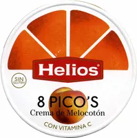 Picos de crema de melocotón