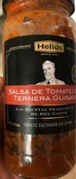Salsa de tomate con ternera guisada