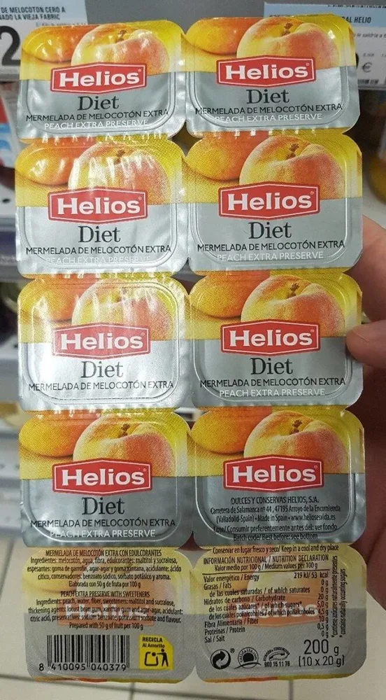 Helios Diet - Mermelada de melocotón extra