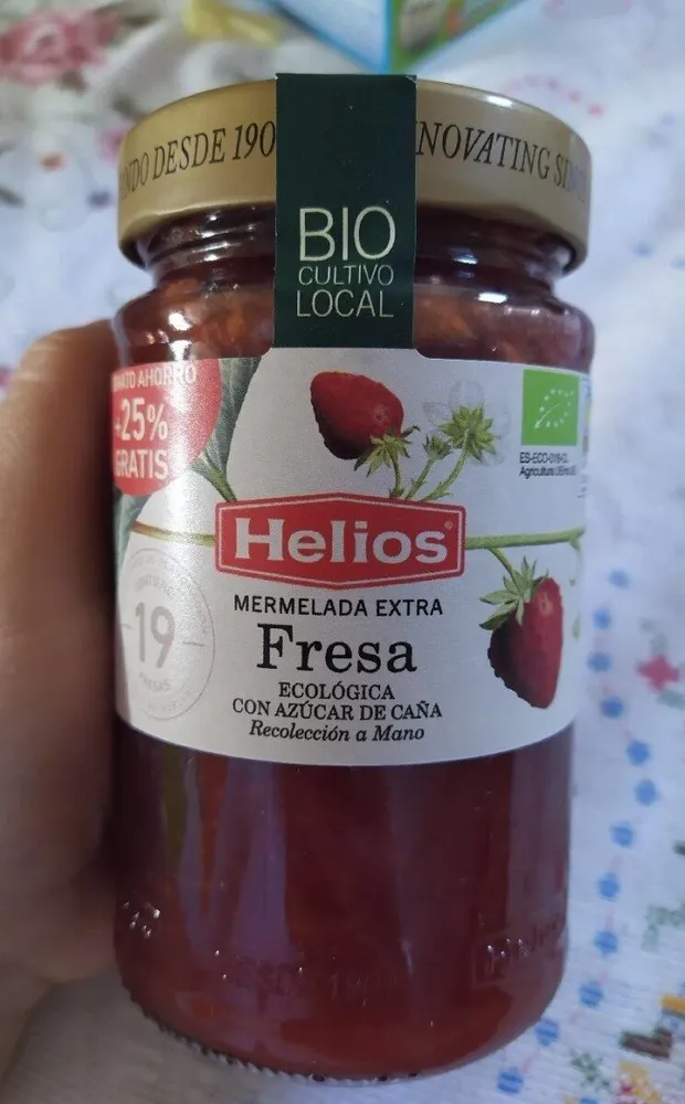 Mermelada extra fresa con azúcar de caña