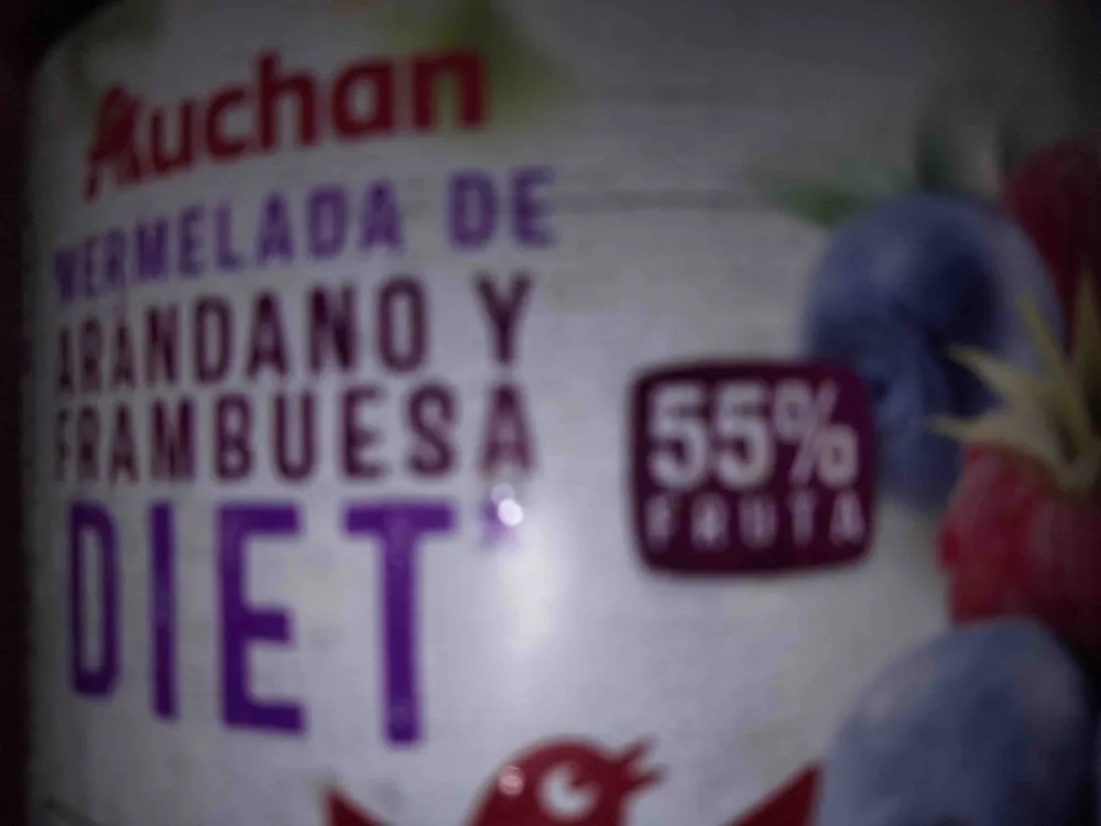Mermelada de arándano y frambuesa