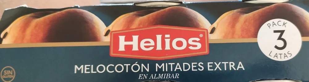 Mitades de melocotón en almíbar