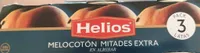 Mitades de melocotón en almíbar