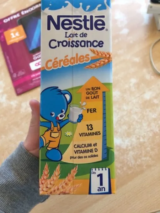 Lait de croissance céréales de 1 à 3 ans