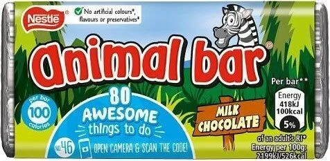 Animal Bar Milk Chocolate Bar