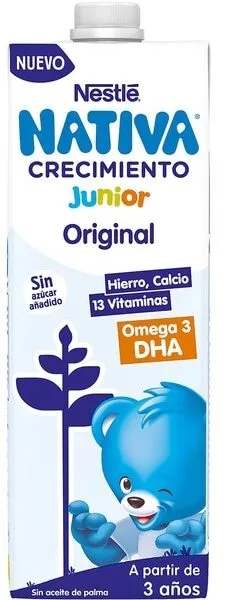 Crecimiento preparado lácteo infantil sin aceite