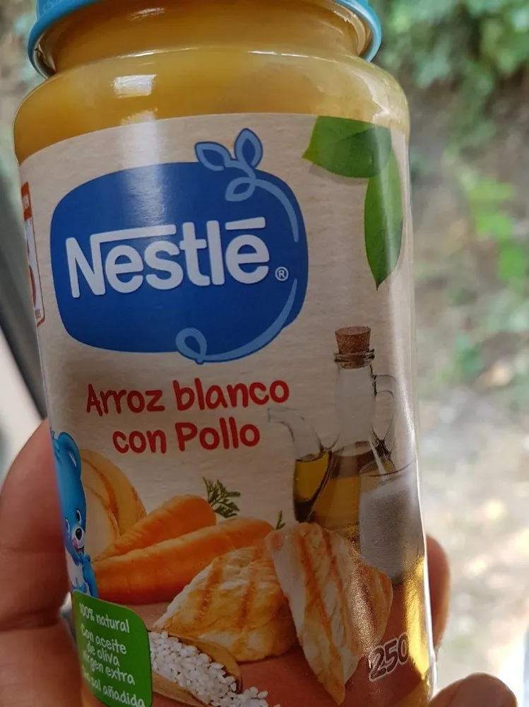 Arroz blanco con pollo