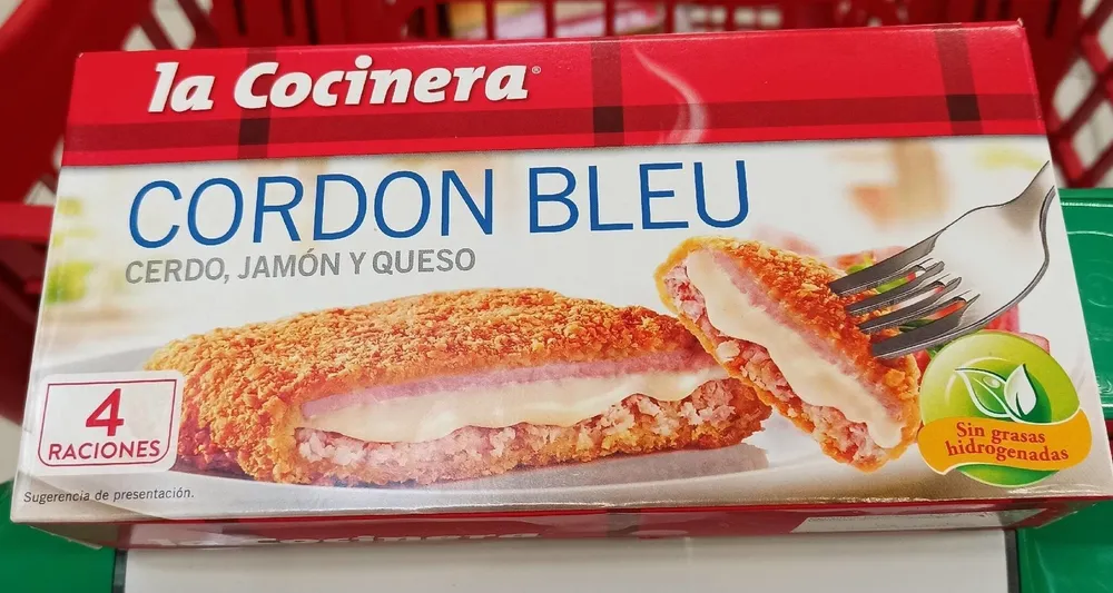 Cordon Bleu, cerdo, jamón y queso.