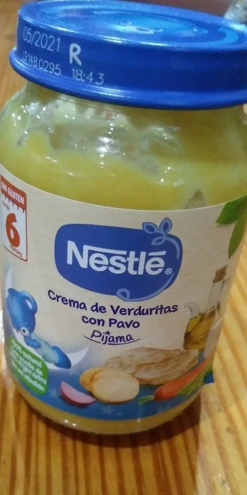 Tarrito crema de verduritas con pavo