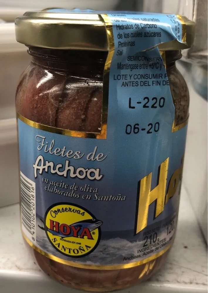 Filetes de anchoa