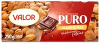 Chocolate puro con almendras