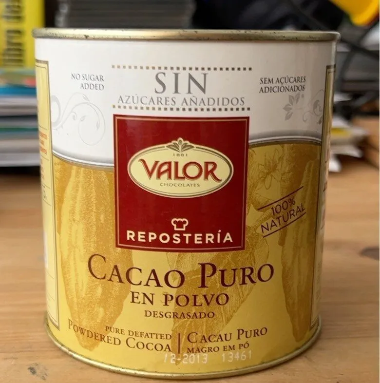Cacao puro en polvo desgrasado
