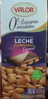Chocolate con leche almendras 0% azúcares añadidos