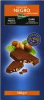 Chocolate negro con avellanas