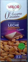 Chocolate con leche almendras enteras