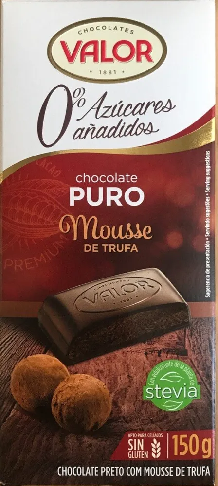 Chocolate Puro Mousse de Trufa 0%