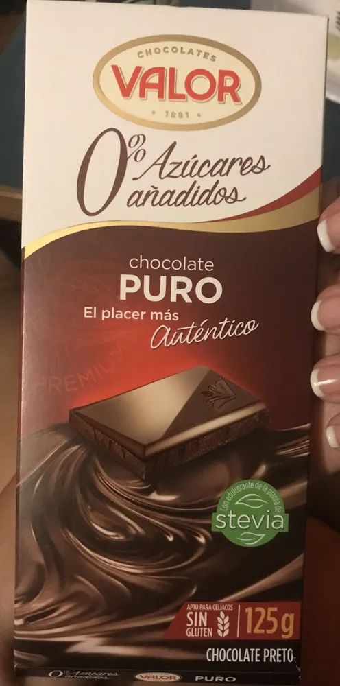 Chocolate puro 0% azúcares