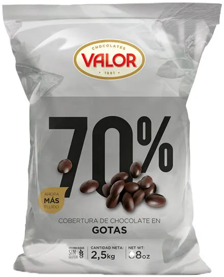 cobertura de chocolate en gotas