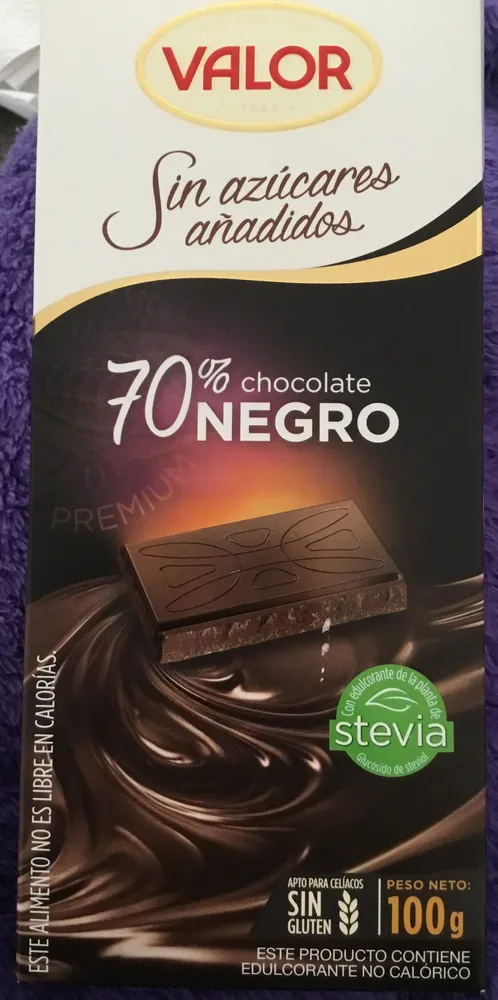 Chocolate Negro 70% 0% Azúcares Añadidos