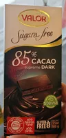 Chocolate 85% Cacao 0% Azúcares Añadidos
