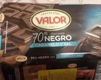Chocolate 70% negro caramelo y sal