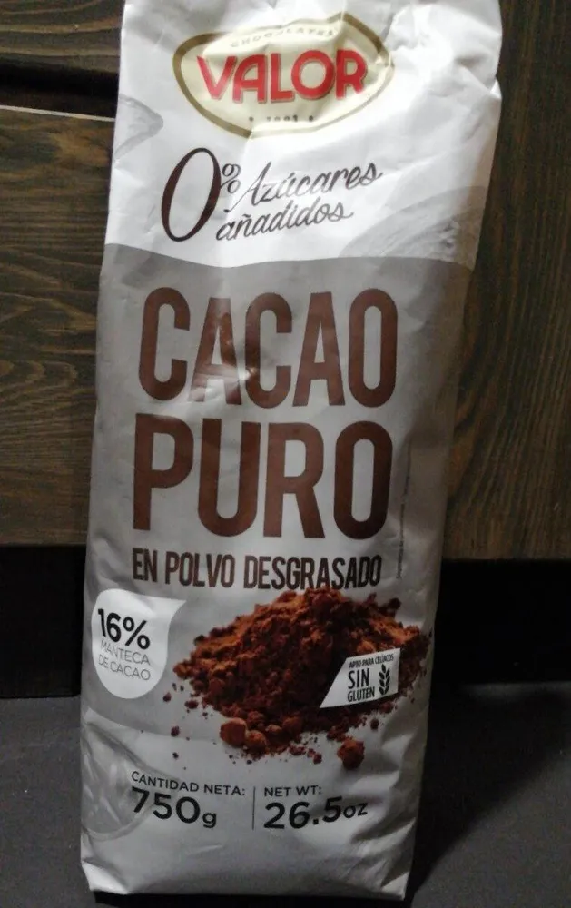 Cacao puro en polvo desgrasado