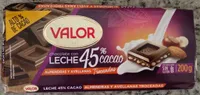 Chocolate con leche 45% Almendras y Avellanas