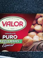 Chocolate puro avellanas valor