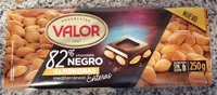 Chocolate negro 82% cacao con almendras enteras