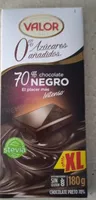 Chocolate negro 70 sin azúcares añadidos