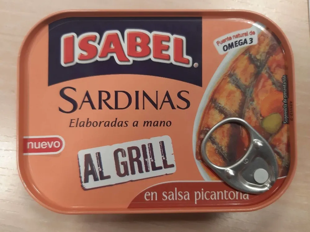 Sardinas al grill en salsa picantona