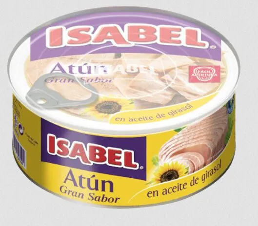 Atún en aceite girasol lata
