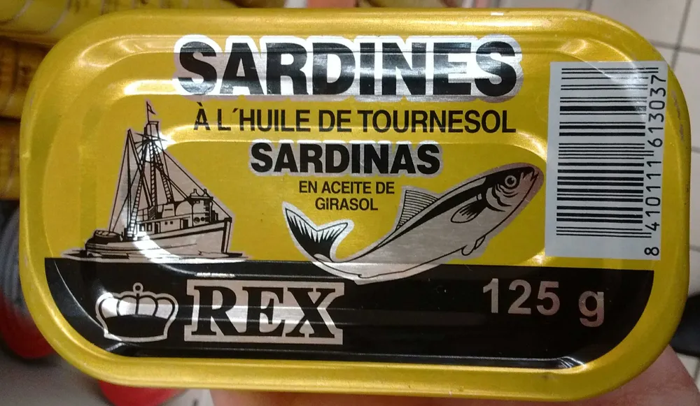 Sardines à l'huile de tournesol