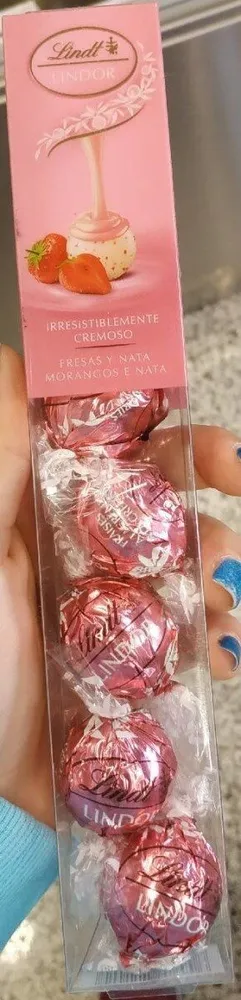 Lindor fresas y nata