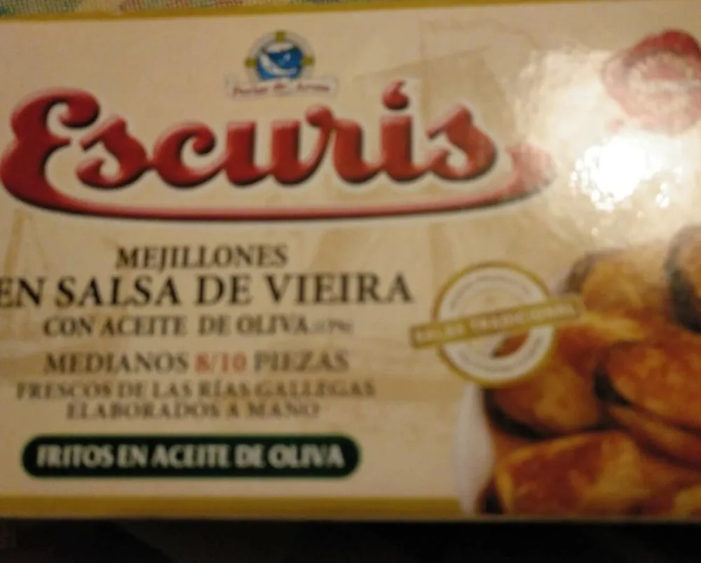 Mejillones en salsa de Vieira