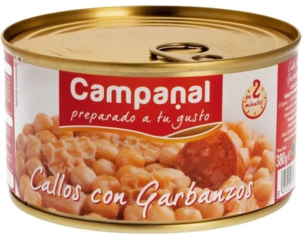 Callos con garbanzos
