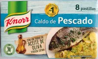 Caldo de pescado con un toque de aceite de oliva virgen extra envase 8 pastillas