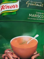 Crema de marisco con un toque de eneldo