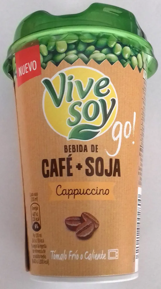 Bebida de café y soja cappuccino