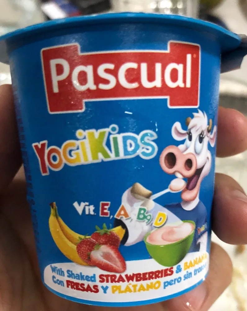 Pascual Yogkids Strawberry & Banana Yoghurt 100G X