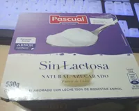 Yogurt natural azucarado sin lactosa