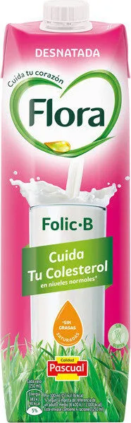 Desnatada bebida lactea de leche desnatada con