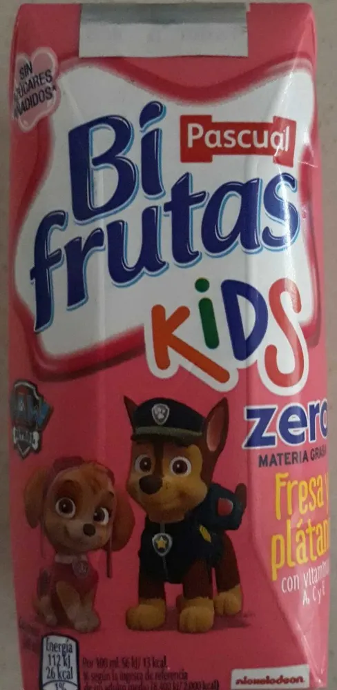 Bi frutas fresa y platano