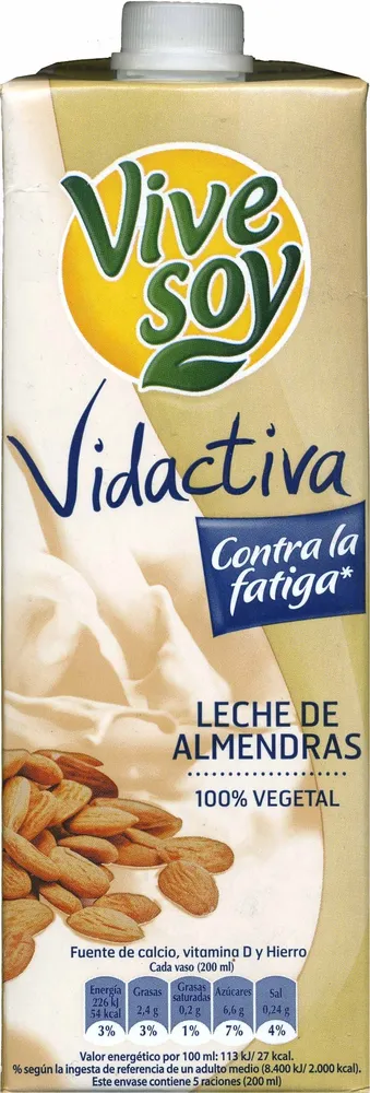Leche de almendras