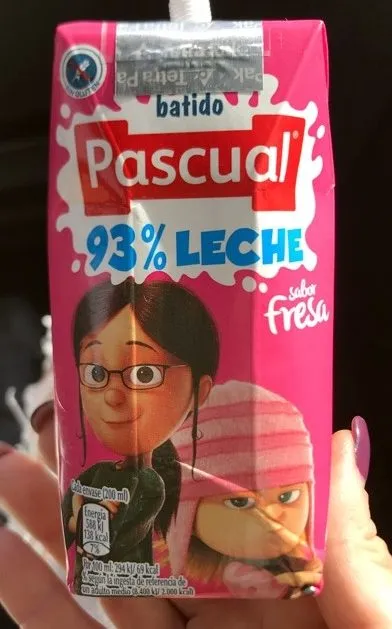Batido sabor fresa 93% leche