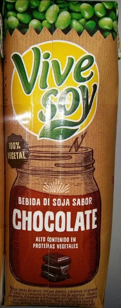 Bebida de soja sabor chocolate