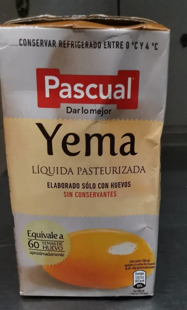 Yema Líquida Pasteurizada