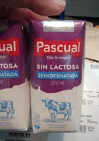 Leche sin lactosa semidesnatada