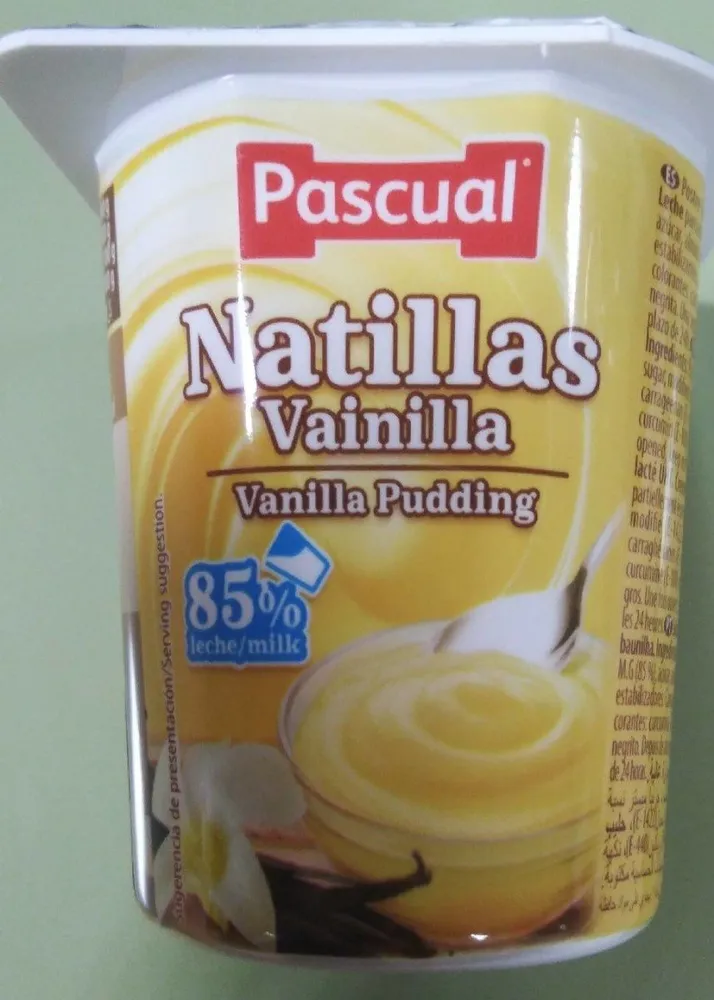 Natillas de vainilla