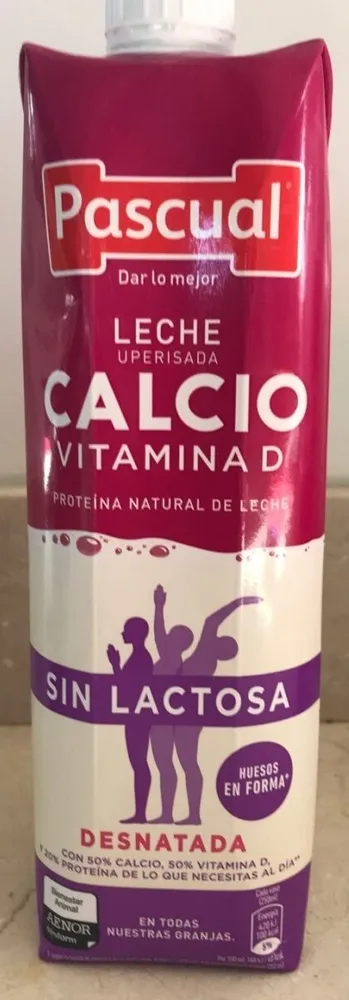 Leche calcio sin lactosa desnatada